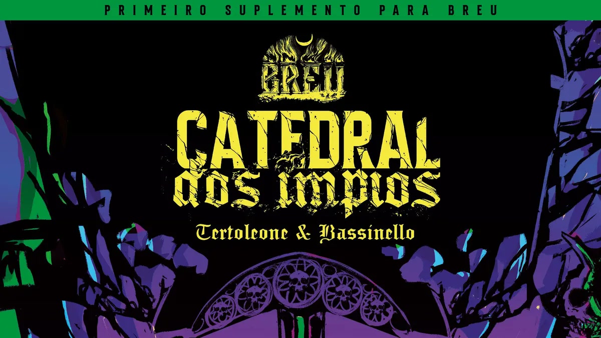 Arte oficial de BREU: Catedral dos Ímpios, o primeiro suplemento para BREU, por Tertoleone e Bassinello